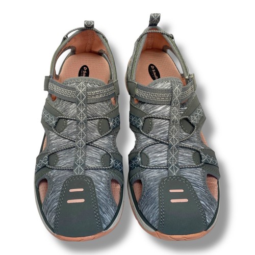 Dr Scholl's Monument Archie Sandals Womens Size 6M New With Box Grey/Peach - Picture 4 of 11