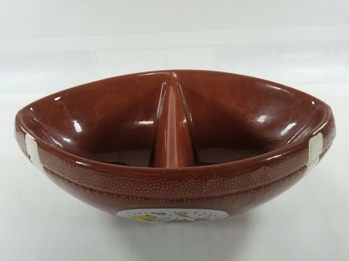 M & M CERAMIC FOOTBALL CANDY DISH - Picture 2 of 8