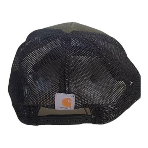Carhartt Men's Canvas Mesh-Back Hat Cap Snapback Cap Adjustable Authentic New - Picture 2 of 4