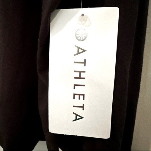 Athleta Canyon Henley Top Lightweight Cropped Women's XL Black Athleisure NWT - Picture 9 of 11