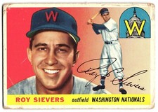 Roy Sievers 1955 Topps MLB Card #16 Set Filler