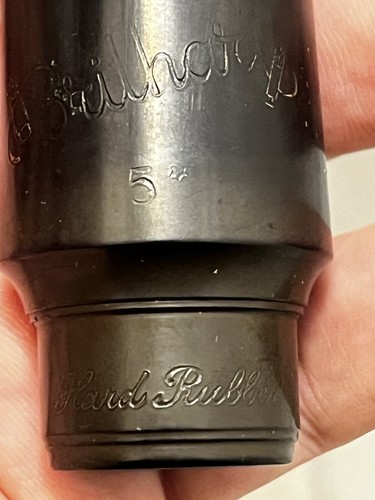 Vintage Brilhart Hartgummi Tenorsaxophon Mundstück Original 5* Spitze 0,90 - Bild 2 von 10