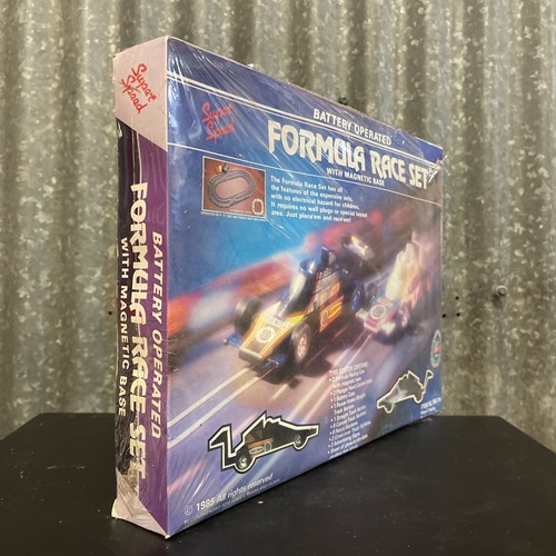 SUPER SPEED FORMULA RACE SET Vintage 1985 Slotcars Scaletric NOS SEALED! - Picture 4 of 5