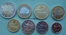 Andorra 8 Euro Coins Circulated Coin Set with 1 Cent to 2 Euro Euro Coins Set Year of Choice