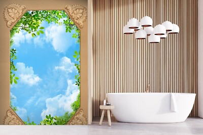 Fond décran mural 3D Cloud Leaves ZHUB1584 amovible auto-adhésif soldes Amy