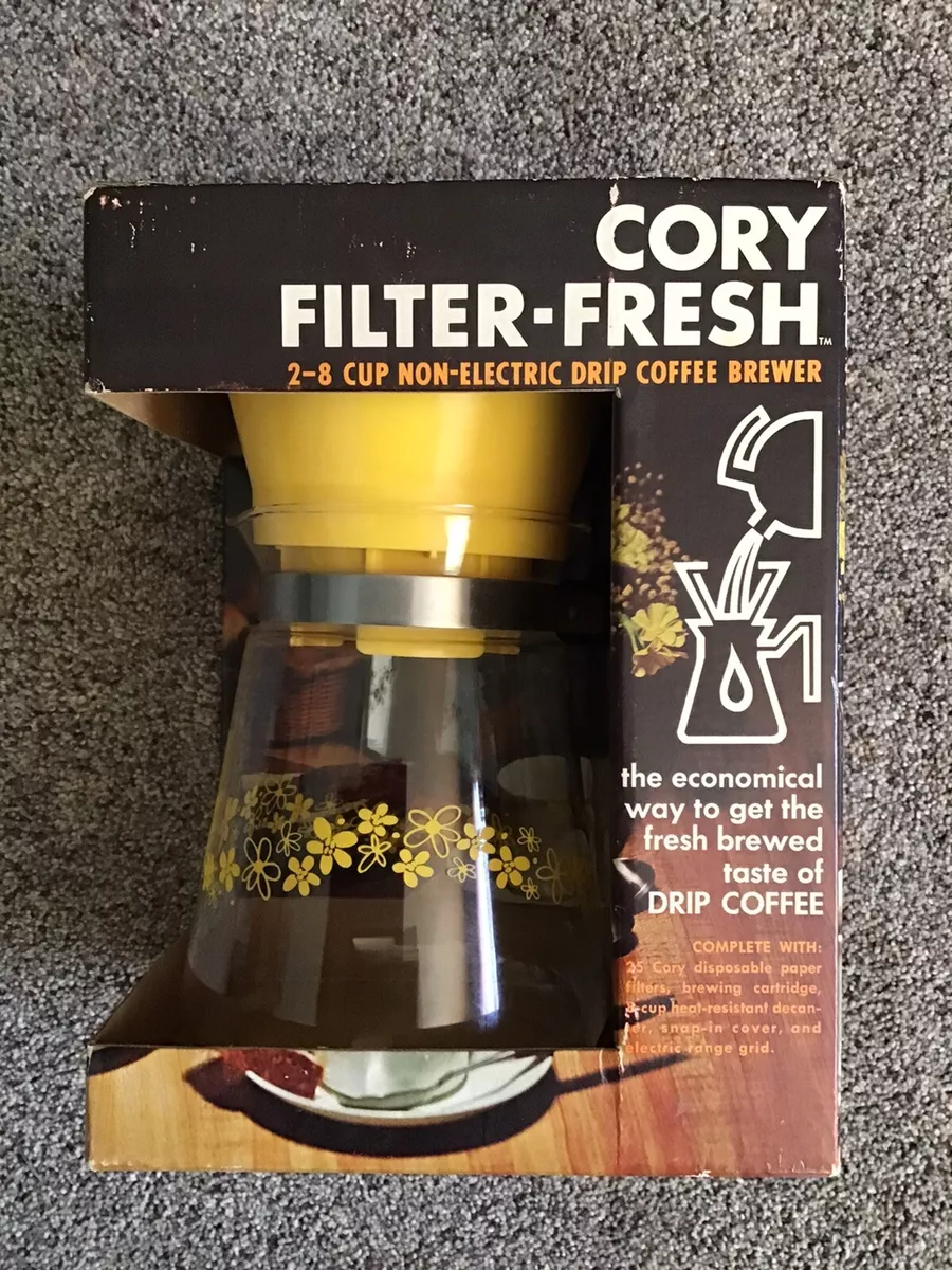 Vintage Cory Drip Coffee Brewer Filter Fresh Non-Electric Original Box  W/Filters