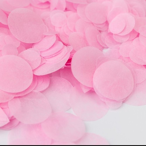 Biodegradable Wedding Confetti | Baby Pink | Circle Tissue Paper | 20g Bag - Picture 6 of 14