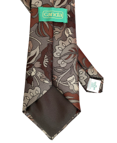 Vintage Paisley tie with floral design made in the 1980s/1990s for C&A Canda - Picture 3 of 3