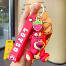 bear pendant keychain cartoon key chain accessories key ring bag Backpack