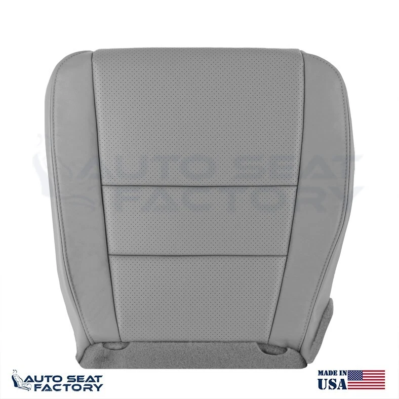 Fundas de asiento de vinilo gris perforadas inferiores delanteras Honda Ridgeline 2007-2014 Foto 2 de 4