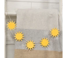 CWI Summer Decor - Sun Shine Tier Tray Mini Small Banner Garland Clip