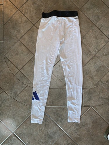 Adidas Techfit Long Tights - Mens M White Active Aeroready - Drake University - Picture 4 of 4