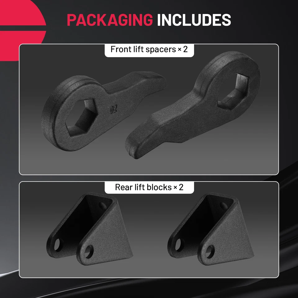 Kits de elevación niveladora delanteros de 1-3" aptos para GMC Yukon XL 2500 2000-2013 8 tacos Foto 3 de 4