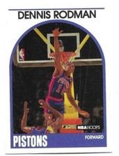 DENNIS RODMAN 1989-90 HOOPS CARD NEAR MINT+ CONDITION
