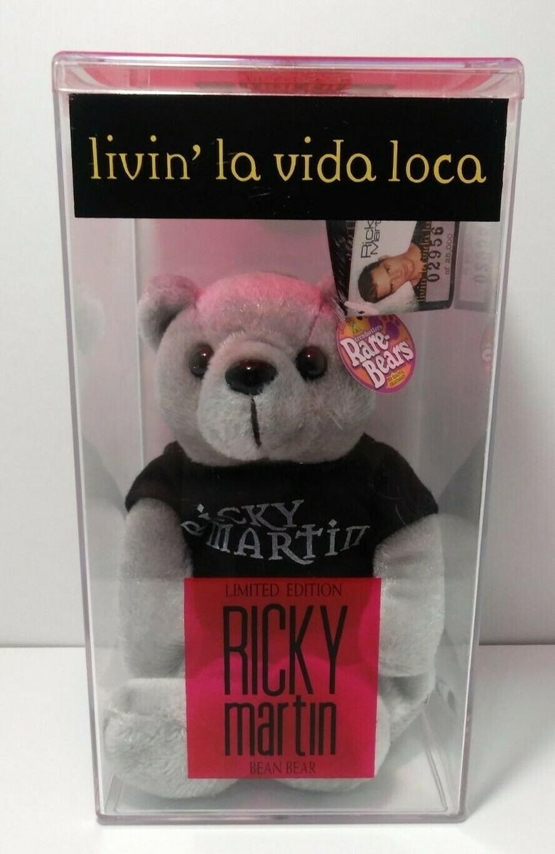 Rare Bears Ricky Martin Bean Bear #3 Bear 02956 of 25,000 w