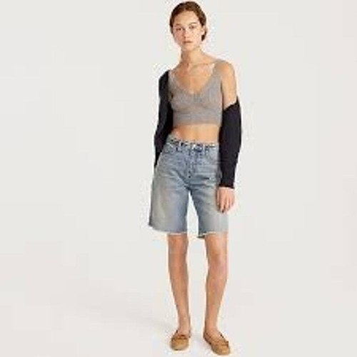 J. Crew Long denim shorts in Norwalk wash NWT - Picture 2 of 6