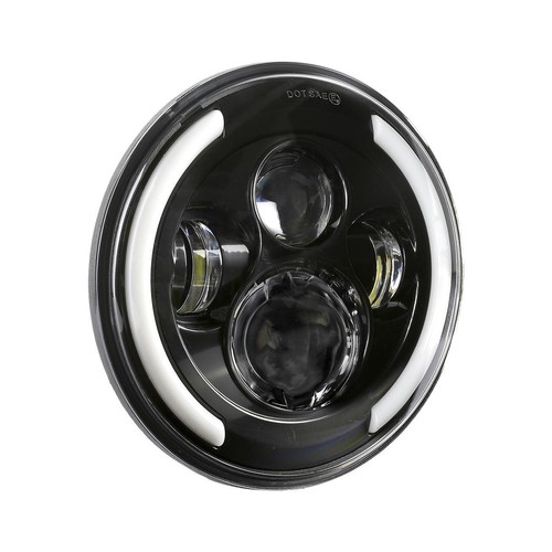 AUXBEAM 7" LED Headlight Hi/Lo DRL +Mount Bracket for Jeep Wrangler JL 18-23 - Foto 7 di 12