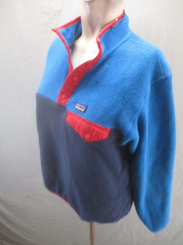 Patagonia Synchilla Size 14 Boys 1/2 Snap Stand Collar Fleece Gym Pullover 409 - Picture 3 of 12