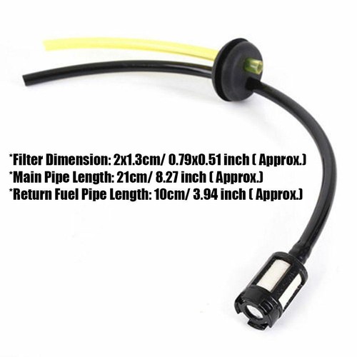 Benzinfilter Benzinschlauch Satz Dichtung Motorsense Heckenschere Hochentaster{✅ - Bild 6 von 6