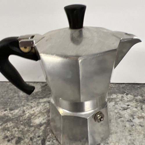 Bialetta Moka Express Pot Made in Italy F25 Aluminum 1 Cup Coffee Maker - Picture 6 of 16