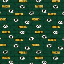 Green Bay Packers Nfl 100 Cotton Fabric 14494d For Sale Online Ebay