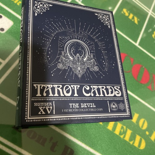 Cartas del Tarot Niue 2024 XV El Diablo 1 oz Plata #329 de #2000 - Imagen 3 de 23