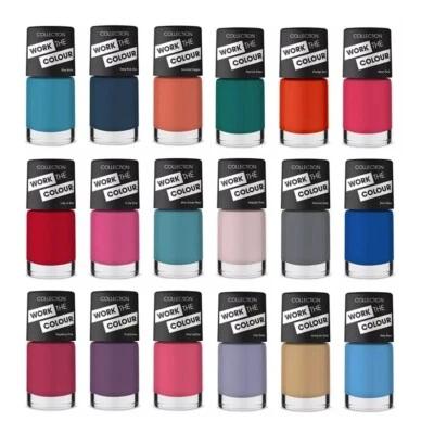 12 nail varnish polish set collection 2000 Work the Colour Assorted shades new