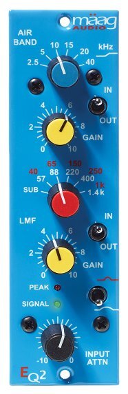 Двухполосный эквалайзер Maag Audio EQ2 серии 500 с воздушным диапазоном