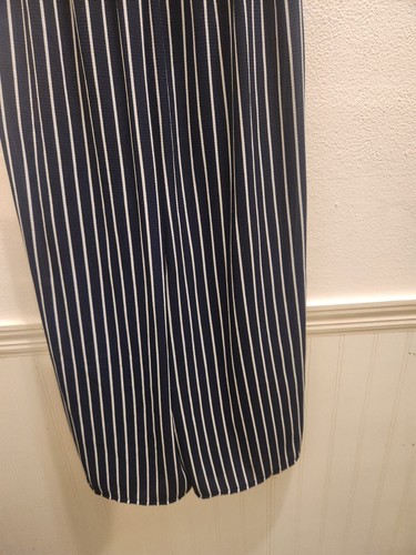 Knit Works Girls sz 12 Striped Embroidered Floral Wide Leg Jumpsuit 41-25 - Picture 4 of 8