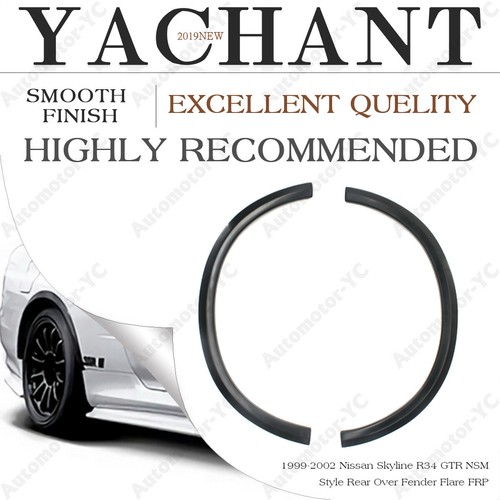FIBER GLASS NSM Style Rear Over Fender Flare For 99-02 Nissan Skyline R34 GTR - Foto 1 di 21
