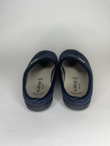 flexus by spring step Shoes Slippers Slides Mules Women Size 35 US 5 Blue Wool - Picture 6 of 15