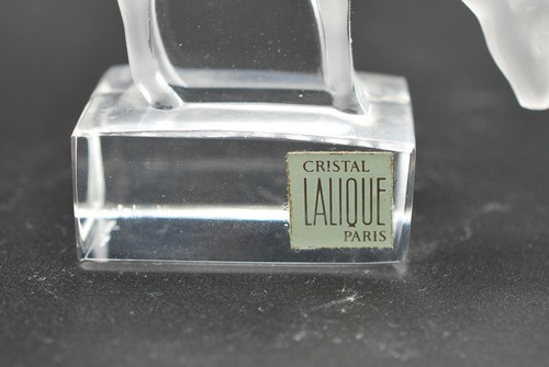 LALIQUE: ARTOBJECT "DEER" 9 CM X 8 CM. SIGNED AND LABELED. - Bild 4 von 7