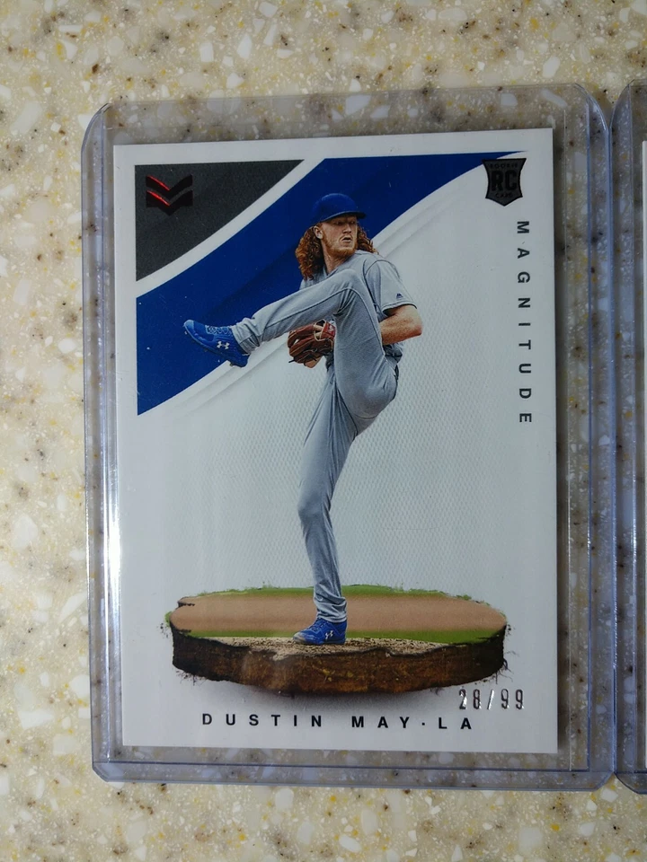 DUSTIN MAY 2020 Chronicles Magnitude RED/99 RC & Mookie Betts - Image 2 of 3
