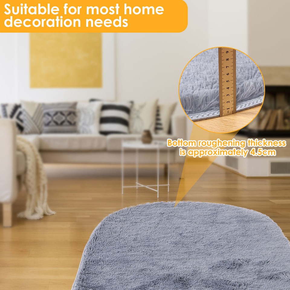 Area Rug UltraSoft Comfortable Plush Bedroom Floor Mat QuickDrying