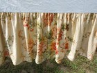 Vintage Raph Lauren Sussex Garden Queen Bed Skirt-Romantic Florals-100% Cotton
