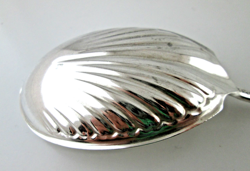 Whiting Sterling Silver Scalloped Shell Casserole Spoon ANTIQUE LILY ENGRAVED - Picture 8 of 14