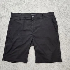 Proof Huckberry Shorts Mens 36 Black Chino Nomad Casual Hike Casual 10" *Flaws*