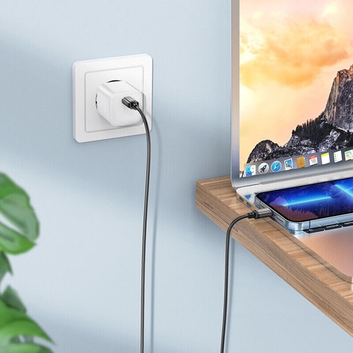 CAVO USB-C LIGHT 8-PIN 20w tipo C Tela Nylon per Apple iPhone X XS 11 12 13 14 - Foto 7 di 11