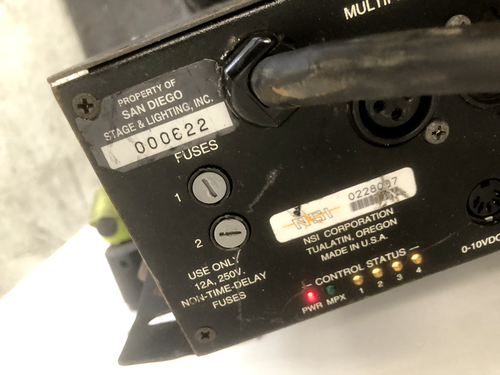 Digitales Dimmsystem NSI DDS 6000 4-Kanal 12A mit Klemmen für Bühnenbeleuchtung - Bild 5 von 5