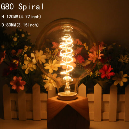 Dimmable E27 220V Edison Screw Light Industrial Vintage Bulb Decorative Filament - Picture 18 of 34