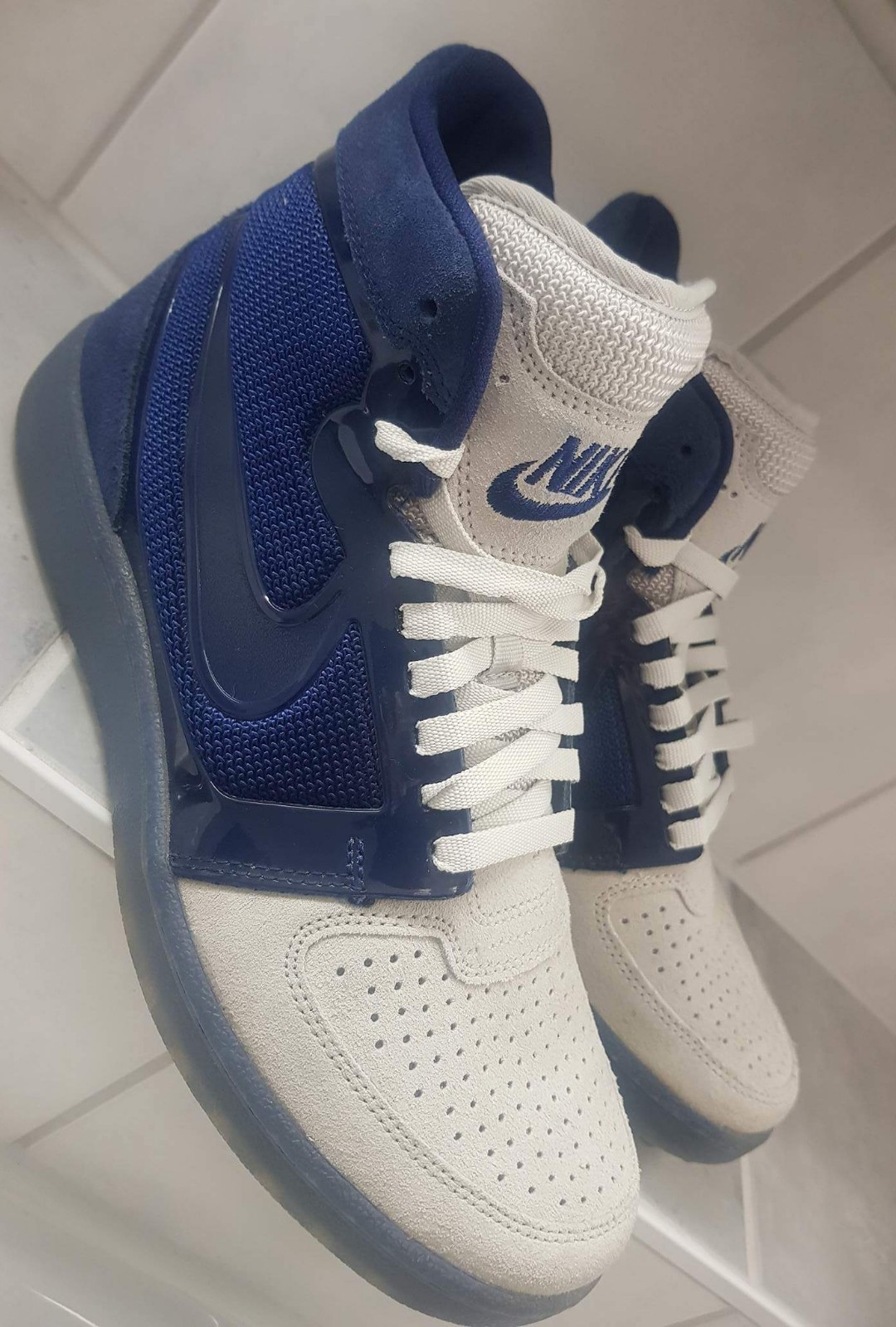 Nike Air Trainer Clean Sweep Prm Sz 9 Grey Blue Force Max Air 97 95 90 1 Gray Nike Air Trainer Clean Sweep Prm Sz 9 Grey Blue Force Max Air 97 95 90 1 Gray