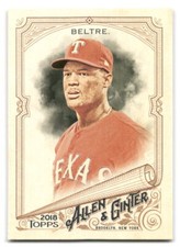 Adrian Beltre 2018 Topps Allen & Ginter Baseball #73 Texas Rangers