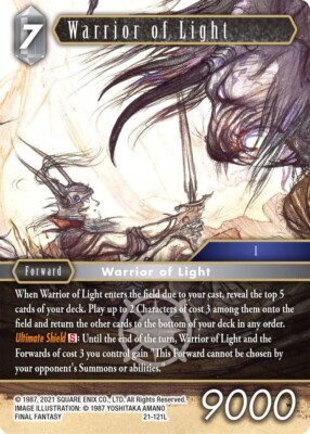 Warrior of Light Foil - 21-121L NM - Final Fantasy | eBay