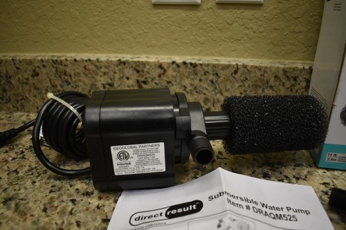 Aquarium Pump DRAQM525 Direct Result Submersible 525GPH/1987LPH 11 feet height - Picture 6 of 12
