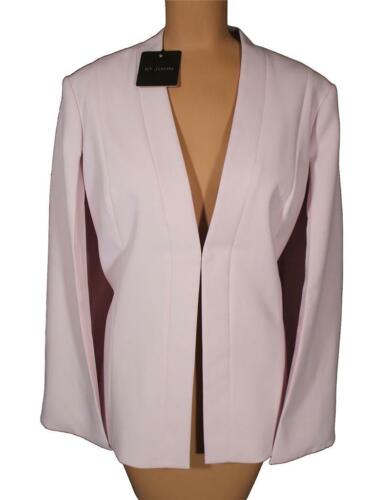 NWT ST. JOHN Knits Petal Pink Stretch Cady Cape Topper Jacket Blazer sz 12 $1295