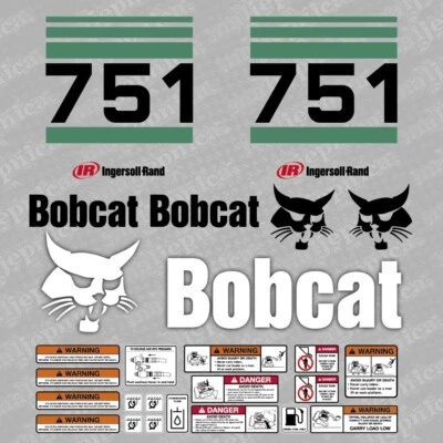Bobcat 751 Lader Aftermarket Aufkleber / Ersatzaufkleber Set - Bild 1 von 2