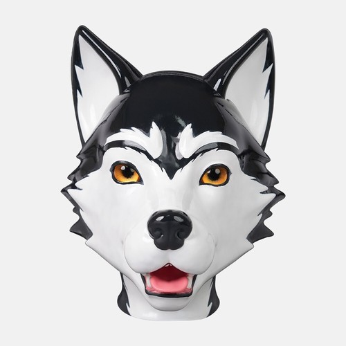 Furrjoi Silicone Husky Dog Hood Furry Fetish Realistic Pet Play Headwear Mask - Picture 11 of 12