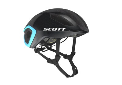 Fahrradhelm SCOTT CADENCE PLUS schwarz hellblau HELM SCOTT CADENCE PLUS