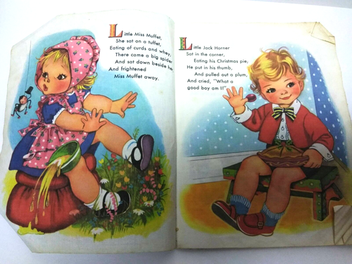 Vintage Lot of 2 Rare Children Books - Mother Goose Cloth & Sleepy Time Stories - Bild 10 von 11