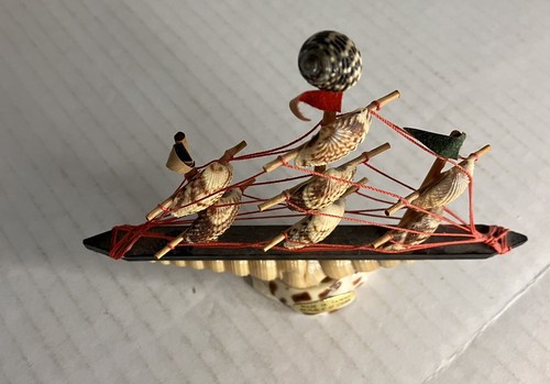 Seashell Sailing Ship Vintage - Picture 5 of 6